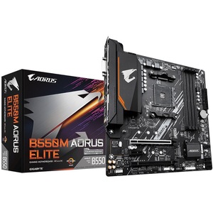 Gigabyte AORUS ELITE B550M ATX Motherboard Compatible with <strong>AMD</strong> <strong>Processor</strong> CPU 5600G\5700G Double Memory Channel Used with RAM - Product Image 1