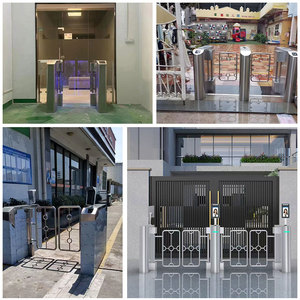 Shenzhen Hersteller Outdoor Regenschutz Drehkreuz Tor Voll automatisches münz betriebenes Anti-Climbing Swing Barrier Drehkreuz - Product Image 5