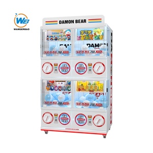 Gacha Kapsel Spielzeug automat Quelle Fabrik-WANGER BAO Doppel deck Gashapon Maschine 1.05M 4-Schrank mit Münz-/Geldschein akzeptoren
