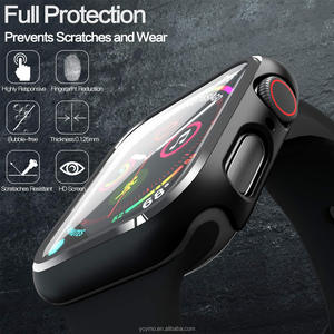 เคส PC แบบแข็งพร้อมกระจกนิรภัยป้องกันหน้าจอ,สำหรับ Apple Watch Series 6 SE Series 5 Series 4 44มม. - Product Image 6
