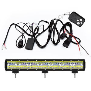 LEDライトバー用自動ワイヤーハーネス60w-1000wリモートコントローラー配線ハーネス1ライン2ジープトラック用フラッシュ付きオンオフスイッチ