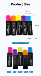 Di alta qualità evidenziatore pennarello set fibra punta inchiostro fluorescente evidenziatore penna per promozionale - Product Image 4