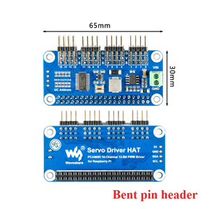 Servocontrolador original HAT para Raspberry Pi 16 canales 12 bits I2C Servocontrolador HAT (B) Módulo de controlador de motor - Product Image 3