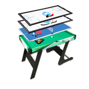 Precio al por mayor Combo 4-en-1 Multi Función Mesa de billar Tenis Hockey Mesa Snooker Mesas de juego de billar - Product Image 2