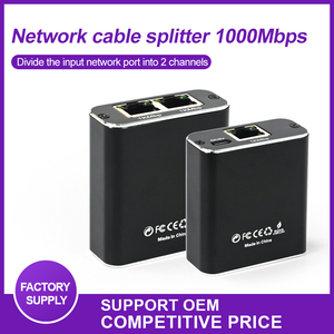 High Speed 1Gbps/1000Mbps Network <strong>Splitter</strong> 2 in <strong>1</strong> <strong>Rj45</strong> Gigabit LAN Network <strong>Splitter</strong> with USB C Cable - Product Image 3