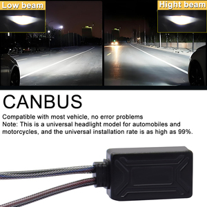 Lelanpu หลอดไฟหน้าเลนส์โปรเจคเตอร์ LED 220วัตต์, ไฟตัดหมอกสำหรับขับรถ H4กันน้ำ IP68ระบบไฟรถยนต์12V - Product Image 5