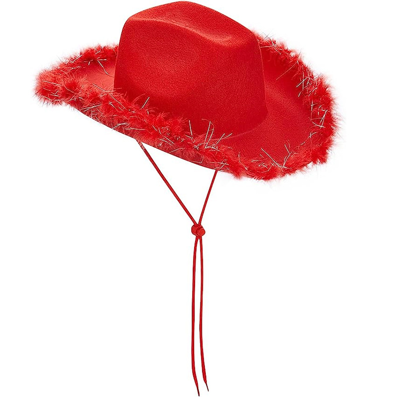Rouge-(plume de fil d'argent)