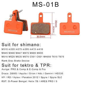<span class=keywords><strong>Shimano</strong></span> B01S M375 M395 M446 <span class=keywords><strong>M485</strong></span> M486 M416 Deore M515M525バイクブレーキ用MTB自転車樹脂セミメタルディスクブレーキパッド