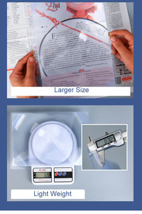 Kính Lúp Đọc Sách Cầm Tay 3X, Kích Thước Lớn, Trang Đầy Đủ, Bằng Nhựa PVC - Product Image 5