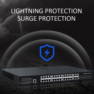 24 cổng thông minh L2 quản lý Gigabit PoE mạng chuyển đổi 10/100/1000Mbps Máy tính để bàn <span class=keywords><strong>VLAN</strong></span> với 4 + 4 * SFP cổng - Product Image 4