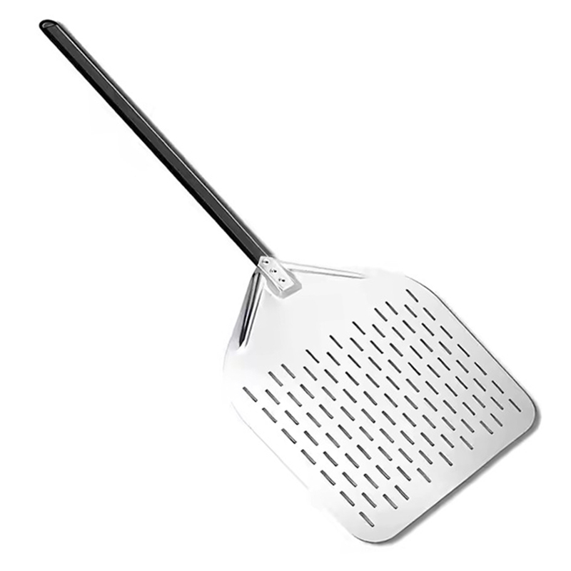 Silver 12inch square pizza peel + 40cm Aluminum alloy handle
