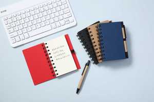 Benutzer definierte Günstige Bulk Blank Kraft Notizbuch Notizbuch Mit Stift Und Haft notiz - Product Image 2