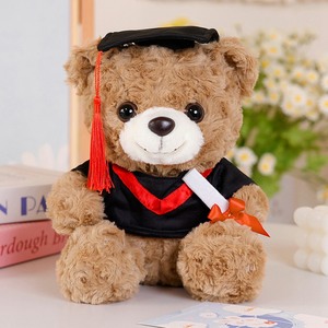 Oyuncak ayı peluş oyuncak noel şapka küçük boy yumuşak bebek erkek ve kız için PP pamuk dolgulu mezuniyet hediyesi - Product Image 6
