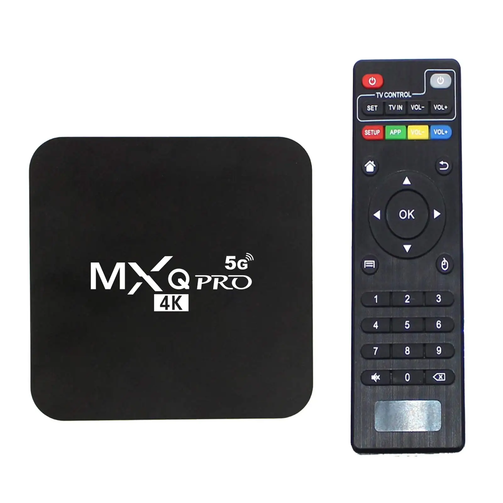 MX Q Pro 5G Android TV Box صندوق أندرويد ذكي نسخة مطورة من Ram 2GB ROM 16GB 4K HD ثنائي النطاق mi G/mi G Wifi CHO;