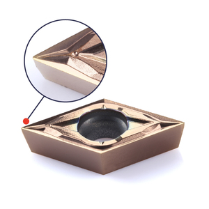 DCGT11T301 DCGT070202 QY Chipbreaker carburo inserto per tornitura esterna in acciaio inox 316 titanio TC4 finitura ad alta precisione - Product Image 1