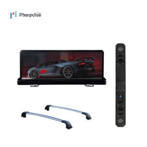 Pixelpulse 24V Car LED Sign Board Double Face programmabile Video Screen Advertising Topper 4G Scrolling LED Car Sign Board - Product Image 2