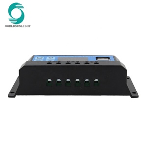 WSSCC-2 10A 20A 30A 40A 50A 60A 12V 24V Dual USB Автомобильное зарядное устройство Блок управления установкой солнечных батарей с ЖК-дисплеем для свинцово-кислотных батарей ШИМ контроллер солнечного зарядного устройства - Product Image 4
