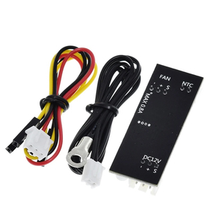 Singolo 12V 0.8A DC PWM 2-3 filo ventola controllo temperatura regolatore telaio Computer modulo di riduzione del rumore NTC B 50K 3950 - Product Image 4