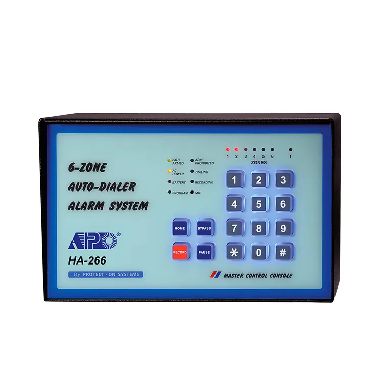 Sistema de alarma de seguridad para el hogar o la oficina, 6 zonas, con marcador automático, Panel de Control de alarma de seguridad antirrobo para el hogar