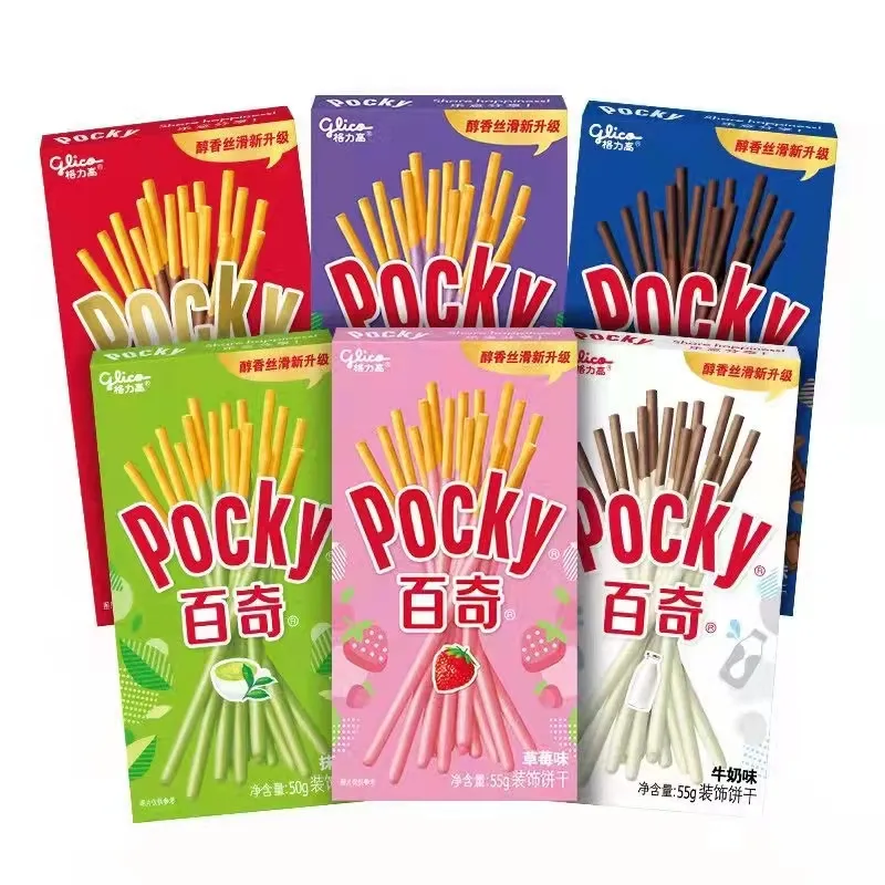 Großhandel exotische Snacks Pocky Kekse Schokoladen kekse gesunde Snacks 55g