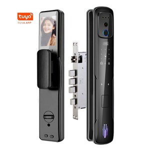 Tuya 3d yüz tanıma akıllı kapı kilidi elektrik güvenlik ev yüz tanıma parmak izi kapı kilit - Product Image 1