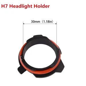 Araba-rafine H7 Led far ampulü soket H7 adaptörü tutucu bankası soket klip BMW 5 serisi H7 far adaptörü tutucular - Product Image 3