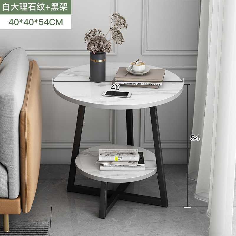Cornice nera con motivo in marmo da 40cm