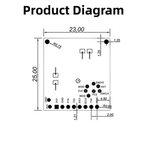 Hi-Link 3.3V 2T2R PCB1MBフラッシュリアルタイムモニター人間の特性呼吸器心拍検出レーダーモジュールHLK-LD6002 - Product Image 5