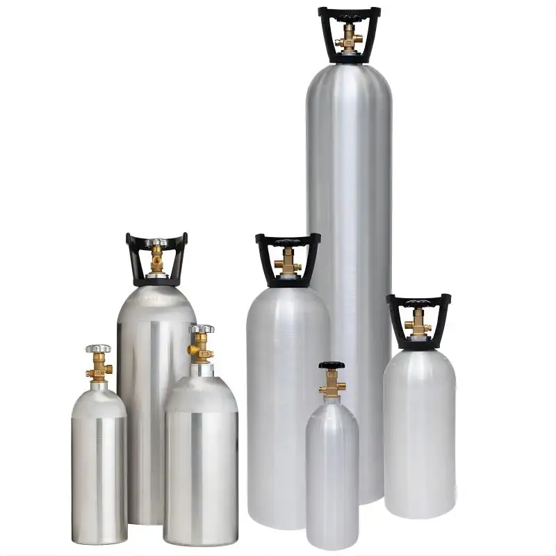 Großhandel Guter Preis 1l DOT Aluminium Gas Mini Tank Sauerstoff flasche für medizinische