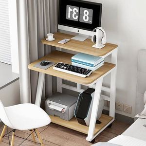 Duplo Pessoa Opcional Cor Leve Madeira Computador Portátil <span class=keywords><strong>Table</strong></span> Desk com suporte <span class=keywords><strong>CPU</strong></span> e bandeja do teclado