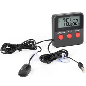 Medidor Digital de temperatura y humedad, pantalla LCD, Incubadora al aire libre, termohigrómetro con sonda para Sensor de huevos para incubar mascotas