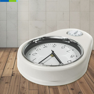 Große quadratische Eisen-Wanduhr mit Quarz-Timer Wohnzimmer und Küche Dekoration Nadel-Anzeige getrennte Kombination - Product Image 2