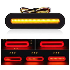 <strong>12v</strong> 3-in-1 Running Stop Turn Signals Brake Light <strong>Red</strong> &amp; Yellow Sequential <strong>Led</strong> Strip Light for Trailer RV Truck Boat Pickup SUV - Product Image 2