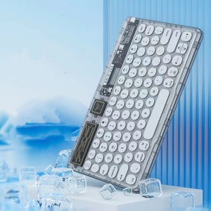 Teclado inalámbrico transparente, miniteclado ultrafino para portátil y tableta, portátil para IMac de conmutación multisistema/iPad - Product Image 6