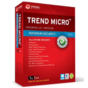 Digital <strong>Code</strong> Shipping by Email 3 Years 3 User Trend Micro Maximum Security - Product Image 1