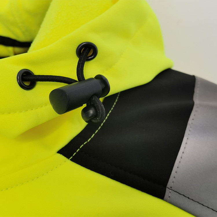 2022 OEM design EN2047 safety workwear men's winter windbreaker jackets men hoodie jacket mens softshell jacket