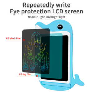 Karikatür çocuklar elektronik yazı tahtası LCD dijital çizim tableti bebekler için 2-4 yıl plastik yazma kayrak Tablet - Product Image 4