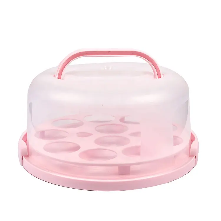 BPA free Plastic Cake and Cupcake Muffin Carrier Holder with Collapsible handles