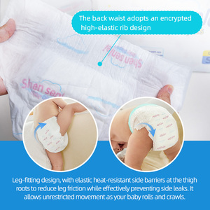 Pannolino traspirante del bambino del pannolino del bambino del tessuto Non tessuto con il pannolino del bambino di alta qualità ed il pannolino libero del bambino del campione - Product Image 4