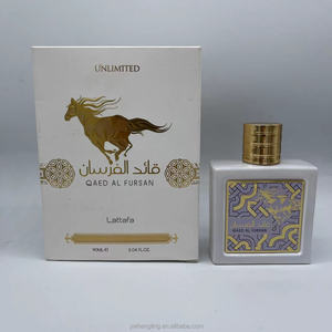 QAED AL FURSAN 100ml EDP Unisex uzun ömürlü erkek parfüm siyah Mustang Motif kokuları ile Eros ve süt - Product Image 3
