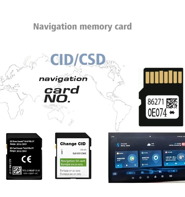 13 yıl fabrika özel değiştirilebilir değişim CID SD kart mikro 8GB 16GB 32GB 64GB navigasyon GPS SD kart