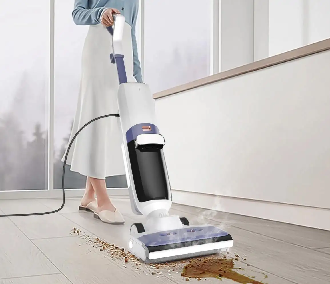 Aspirateur sec humide avec vapeur filaire tout en un entretien du sol