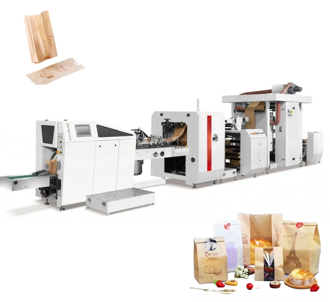 Automatische Goedkope Khaki Kraft Papieren Zak Maken Machine Papieren Zak Machines Uit Duitsland