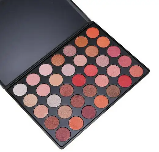 Kosmetik Palet Perona Mata Asli 35 Warna, Kosmetik Dasar OEM Eyeshadow Matte Pigmen Berkilau