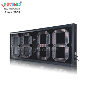 Große 15 Zoll wasserdichte LED-Wanduhr für den Außenbereich Timer 7-Segment-LED-Uhranzeige Digital Signage und Displays - Product Image 4