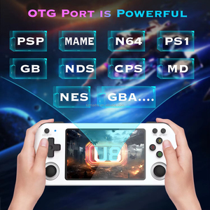 U8 Portable Handheld-Spiele konsole 4-Zoll-IPS-Bildschirm Linux-System 64GB Dual-Joystick AK3326 Integrierte 10000-Spielekonsolen - Product Image 5