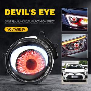 ไฟหน้า LED แบบไดนามิก8ดวงขนาด3.0นิ้วไฟหน้าแบบ Devil Eye ขนาดแตกต่างกัน - Product Image 2