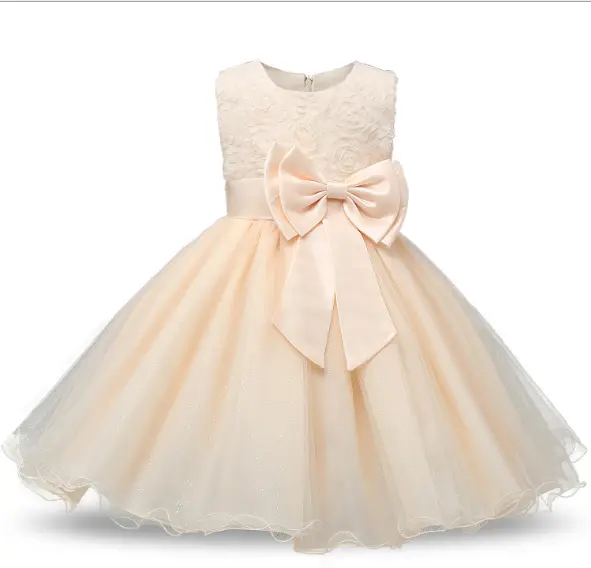 whole sales kids birthday party dress formal girls tulle skirt wedding night dress