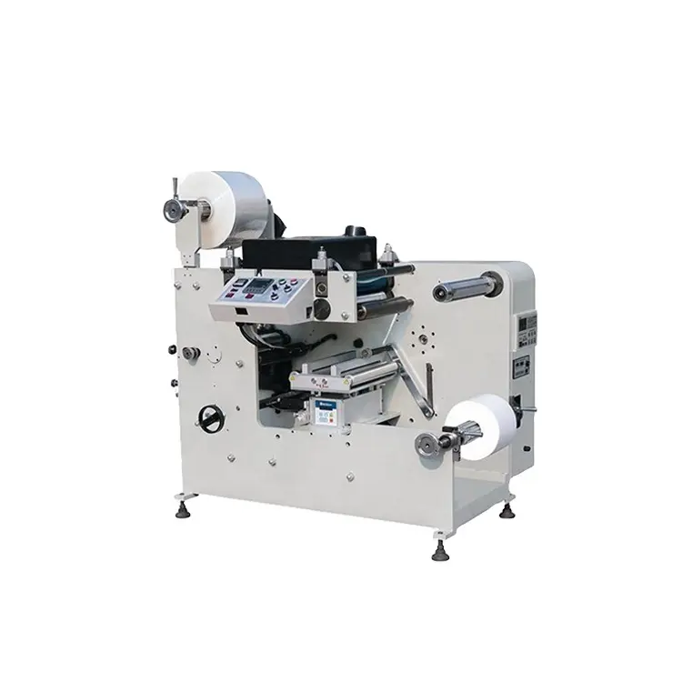 350mm Wanjie otomatik flekso termal kağıt etiket kaplama ufuk laminasyon makinesi (WJRS-350)