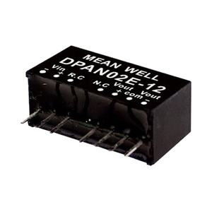 MEAN WELL DPAN02E-12, High Eff. 2W SIP <strong>DC</strong>-<strong>DC</strong> Converter, 9-18V <strong>Input</strong> Range, &plusmn;12V <strong>Output</strong>, Industrial Control - Product Image 2